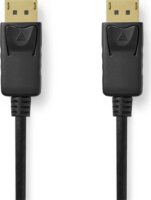 Nedis CCGL38010BK20 DisplayPort 2.1 - DisplayPort 2.1 8K 60Hz Kábel 2m - Fekete