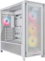 Corsair FRAME 5000D RS ARGB Midi Torony Számítógépház + 4db 140mm ventilátor - Fehér