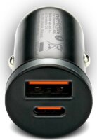 EverActive CC-50Q USB-C (PD) + USB-A QC3.0 Autós Gyorstöltő 75W - Fekete