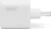 Digitus DA-10304 USB-A / 2x USB-C GaN Hálózati Gyorstöltő Adapter 100W - Fehér
