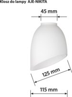 Activejet Nikita Beltéri Lámpabúra - Fehér