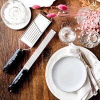 Microplane 36179 Gourmet Rozsdamentes acél reszelő készlet + Védőkesztyű