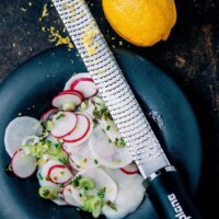 Microplane 36179 Gourmet Rozsdamentes acél reszelő készlet + Védőkesztyű