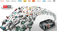 Bosch 06008E1100 VISIMOW Akkus Elektromos Fűnyíró 18V