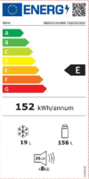 Beko BSSA210K4SN Beépíthető Hűtőszekrény 156L - Fehér ( Újszerű)