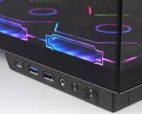 Mars Gaming MCMIRAGE LCD Kijelzős Midi Torony Számítógépház - Fekete