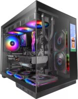 Mars Gaming MCMIRAGE LCD Kijelzős Midi Torony Számítógépház - Fekete