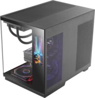 Mars Gaming MCMIRAGE LCD Kijelzős Midi Torony Számítógépház - Fekete