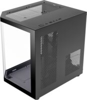 Mars Gaming MC-3TLITE Mini Tower Számítógépház + 1db 120mm FRGB ventilátor - Fekete