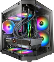 Mars Gaming MC-3TLITE Mini Tower Számítógépház + 1db 120mm FRGB ventilátor - Fekete