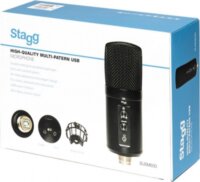 Stagg SUSM60D USB Stúdió Kondenzátor Mikrofon - Fekete
