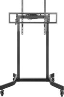 Techly ICA-TR68M 55"-100" LCD TV Gurulós Padló Tartó Állvány - Fekete