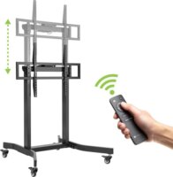 Techly ICA-TR68M 55"-100" LCD TV Gurulós Padló Tartó Állvány - Fekete
