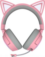 Razer Kraken Kitty V3 Pro Wireless / Vezetékes Gamer Fejhallgató Headset - Rózsaszín/Szürke