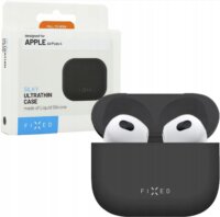 Fixed Silky Apple AirPods Gen4 Fülhallgató Védőtok - Fekete