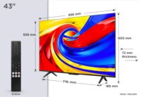 TCL 43" 43QLED780L 16:9 4K UltraHD QLED Smart Google TV