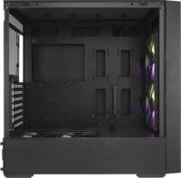 FSP M330 Midi Torony Számítógépház + 2db 140mm ARGB ventilátor - Fekete
