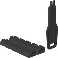 Lindy 47891 RJ45 Hálózati Port zárcsomag 10db + 1db kulcs - Fekete