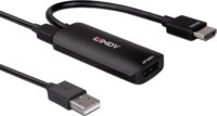 Lindy 40425 HDMI 2.1 apa - DisplayPort 1.4 anya Átalakító Adapter - Fekete