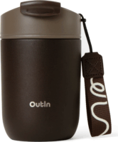 OutIn OT-TUM-01-TB Dupla falú utazó Termosz bögre 350ml - Barna