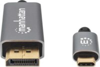 Manhattan 354851 USB-C apa - DisplayPort apa 1.4 Átalakító Kábel 3m - Fekete