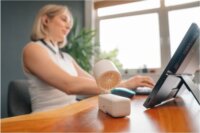 Verbatim Cool'n´Go Ice Touch Mini Kézi Ventilátor 16cm - Fehér/Ezüst