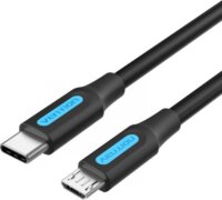 Vention COVBG USB-C Apa - Micro USB-B Apa 2.0 Adat és Töltőkábel 1.5m - Fekete