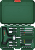 Bosch 1600A02Z9T T-nyelű Racsnis Csavarhúzó bitkészlettel (22 db / csomag)