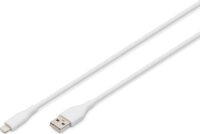 Digitus AK-600108-010-W USB-A Apa 2.0 - Lightning Adat és Töltőkábel 12 Watt 1m - Fehér