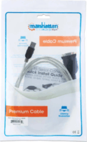 Manhattan 151849 USB-A apa - RS232 apa Átalakító Adapter kábel 1,8m