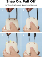 Aecooly CLICK 01 Akkus Nyakba akasztható ventilátor 7,5cm - Bézs
