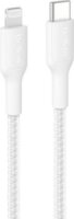 Belkin BoostCharge Fonott USB-C Apa - Lightning Apa Adat és Töltőkábel 2m - Fehér