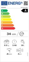 Hisense WF3S9043BB3 Elöltöltős Mosógép 9kg - Fekete