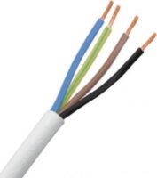 H05VV-F 4x1,5mm² Elektromos Sodrott Kábel 100m - Fehér