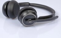 Lindy L118 Bluetooth Irodai Headset Töltőállomással - Fekete