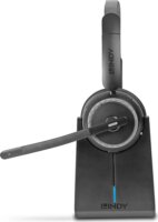 Lindy L118 Bluetooth Irodai Headset Töltőállomással - Fekete