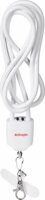 Activejet 3-in-1 USB-C apa - USB-A/Lightning apa Adat és Töltőkábel 1,25m - Fehér