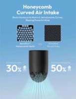 Aecooly Aero Pro Akkus hordozható kézi ventilátor 14,4cm - Fekete