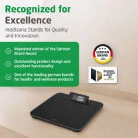 Medisana PS 520 Digitális személymérleg Max 180kg - Fekete