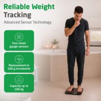 Medisana PS 520 Digitális személymérleg Max 180kg - Fekete