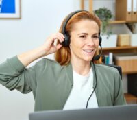 Trust HS-260 USB-A/C Vezetékes Call Center Headset - Fekete