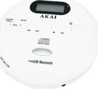 Akai ACDP-100 Hordozható Bluetooth CD Lejátszó - Fehér