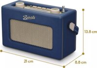 Roberts Radio Revival Uno Solar Hordozható DAB+ FM Asztali Rádió - Kék