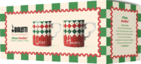 Bialetti Tricolore 300ml Porcelán Kávés pohár 2 darab - Mintás