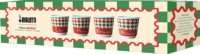 Bialetti Tricolore 80ml Eszpresszó csésze szett 4 darab - Színes mintás
