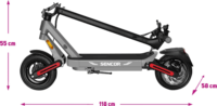 Sencor SCOOTER S71 DARK Elektromos roller (25 km/h / 350W) - Fekete