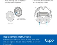 TP-LINK TAPO RVA310 Robot Porszívó Felmosó kendő készlet RV50 / RV50 PRO (6 db / csomag)