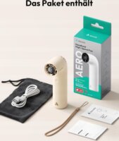 Aecooly PH02-BEIGE Aero Hordozható kézi ventilátor 14,4cm - Bézs