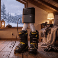 Glovii GG22 Cipőszárítő 90W - Fekete / Szürke