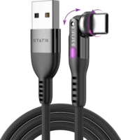 STATIK PowerPivot Pro USB-C Apa - USB-C Apa 2.0 Adat és Töltőkábel 100W 1m - Fekete